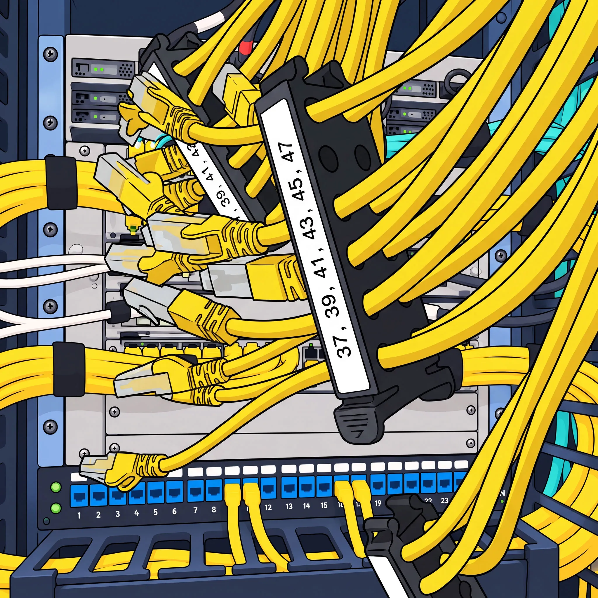 Network switch being disconnected and replaced