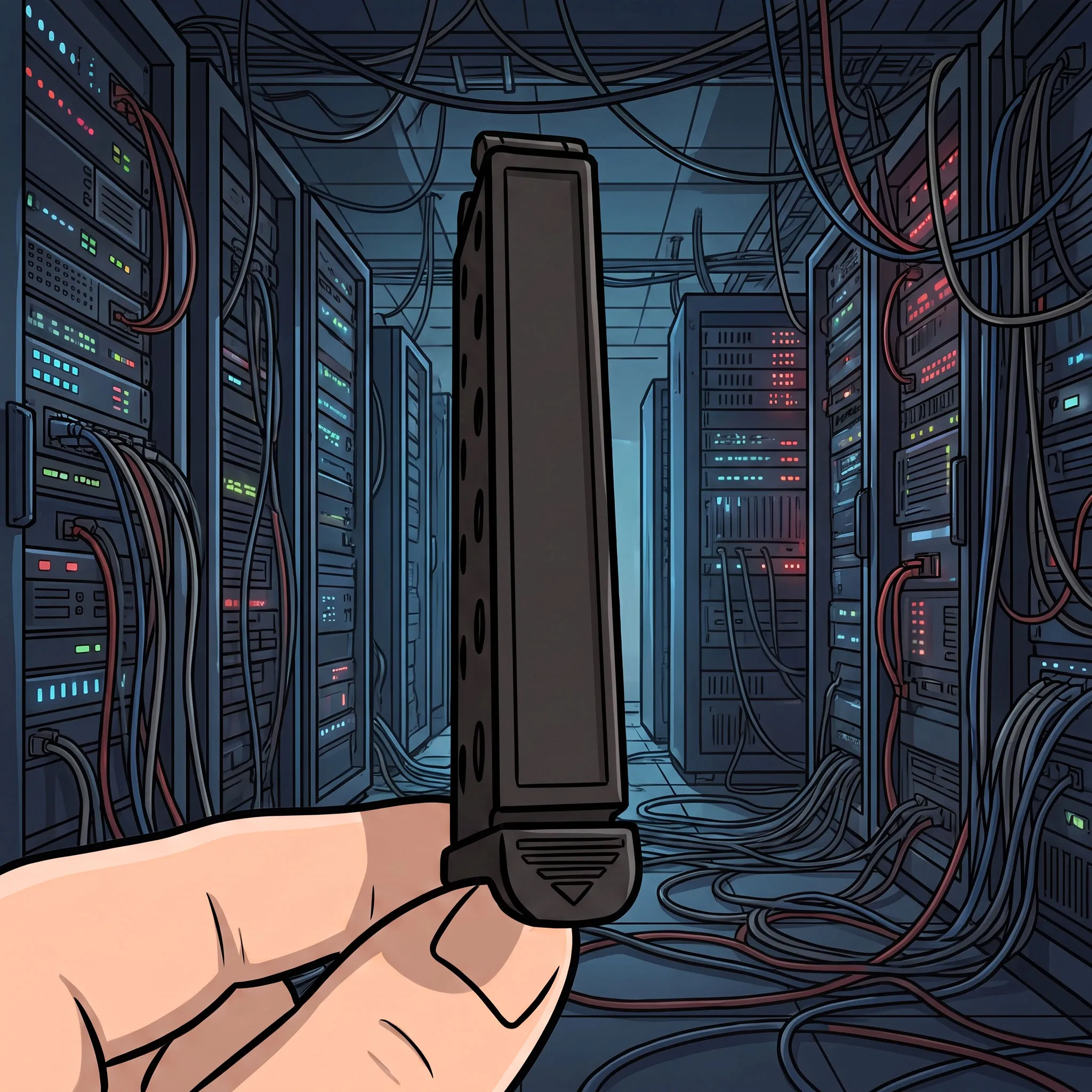 messy network cables