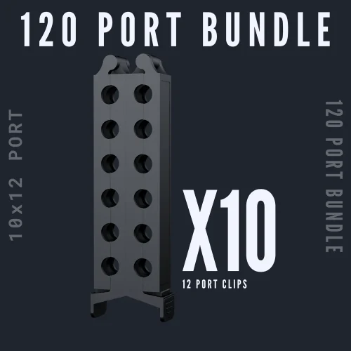 120 Port Bundle - 10 x Sergeant Clips (12 port)
