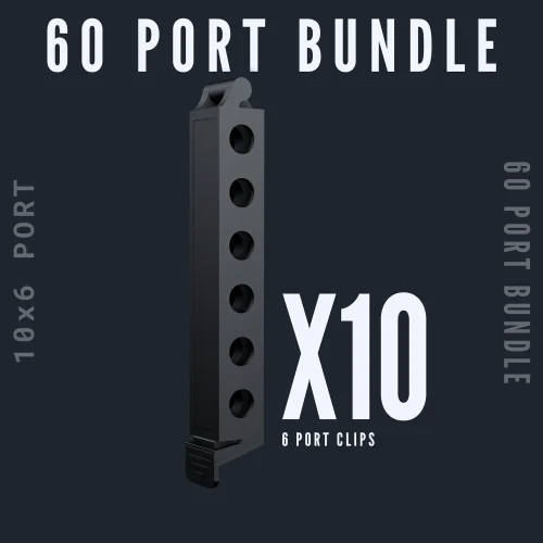60 Port Bundle - 10 x Sergeant Clip (6 port)